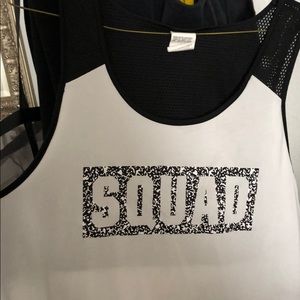 Tank top white and black